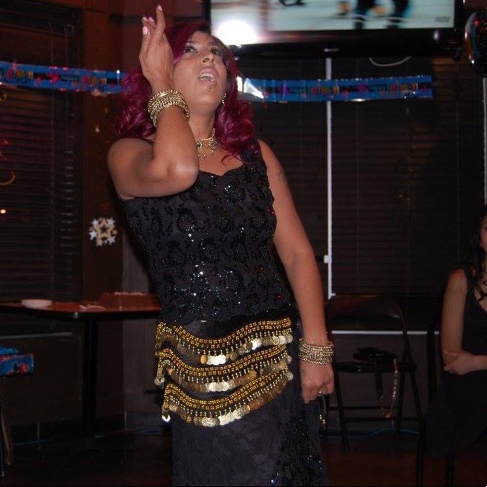 Gold coin Belly dance belt.